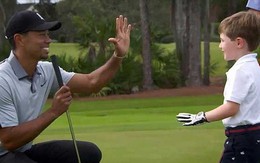 Điều kỳ diệu: Cậu bé 7 tuổi chỉ có một cánh tay "đọ tài" cùng siêu hổ Tiger Woods