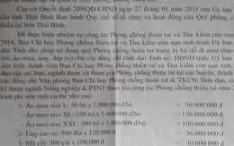 Cơ quan phòng chống thiên tai đề xuất mua áo mưa 1 triệu đồng/bộ cho lãnh đạo tỉnh