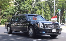 Ông Trump rời Khách sạn Shangri-La tới gặp Thủ tướng Lý Hiển Long trên đoàn xe 30 chiếc