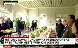 Bữa trưa đầu tiên của ông Kim Jong Un và ông Trump đơn giản tới khó ngờ