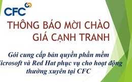 CFC thông báo mời chào giá cạnh tranh