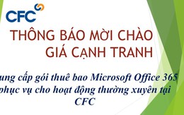 CFC thông báo mời chào giá cạnh tranh