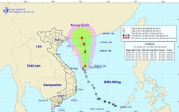 Áp thấp nhiệt đới trên Biển Đông gây mưa lớn khu vực miền Trung