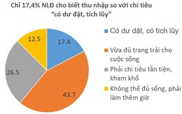 ¼ số người lao động bức xúc vì lương thấp, không có thêm các khoản phụ cấp