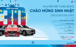 Cơ hội trúng 3 xe ô tô Mazda CX5 khi giao dịch với VietinBank