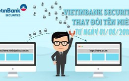 Công ty Cổ phần Chứng khoán Ngân hàng Công thương Việt Nam chính thức đổi tên miền mới – cts.vn, kể từ ngày 01/08/2018