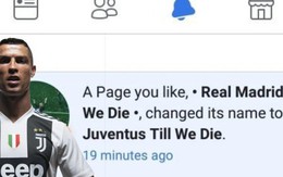 Hiệu ứng Ronaldo: Trang mạng fan Real đổi tên, sang ủng hộ Juventus