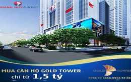 Dự án Gold Tower đạt tiến độ thi công nhanh chóng
