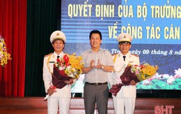 Bổ nhiệm, điều động 2 Phó Giám đốc Công an tỉnh Hà Tĩnh