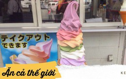 Ai đến Nhật cũng tìm cho được cây kem đủ màu đủ vị "8 trong 1" này đây