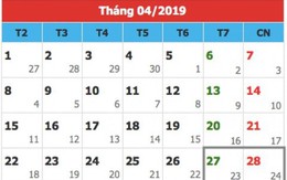 Thủ tướng phê duyệt dịp lễ 30/4- 1/5/2019 sẽ được nghỉ 5 ngày