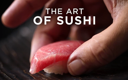 Chiêm ngưỡng màn "biểu diễn" nghệ thuật đạt cảnh giới của nghệ nhân sushi Nhật Bản