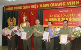 4 Tướng Công an nhận quyết định nghỉ hưu