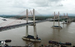 Một ngày trước khi thông xe, nhìn toàn cảnh cao tốc Hạ Long - Hải Phòng và cầu Bạch Đằng gần 15 nghìn tỷ từ trên cao