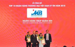 MB thăng hạng trong Top 10 Ngân hàng thương mại Việt Nam uy tín năm 2018