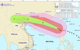Siêu bão Mangkhut trở thành cơn bão số 6, giật trên cấp 17