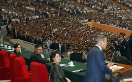 Chùm ảnh lịch sử: Khi Tổng thống Hàn Quốc phát biểu trước hàng trăm nghìn người dân Triều Tiên