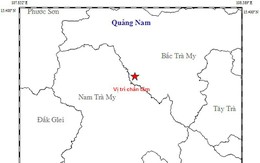 Động đất 3,1 độ richte tại Quảng Nam