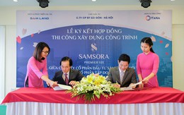Lễ ký kết hợp đồng thi công gói thầu kết cấu phần thân dự án Samsora Premier 105