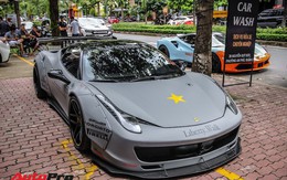 Dàn siêu xe Ferrari "rủ nhau" đi làm đẹp tại Sài Gòn