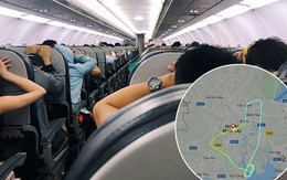 Clip: Hành khách đồng loạt vào "tư thế an toàn" trên chuyến bay Vietjet nghi gặp sự cố phải bay vòng trên trời rồi quay lại Tân Sơn Nhất