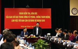 Bộ Ngoại giao thực hiện tốt các biện pháp phòng ngừa tham nhũng