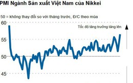 Nikkei: PMI sản xuất của Việt Nam lên sát kỷ lục trong tháng 11