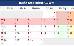 Dịp Tết dương lịch và Tết âm lịch 2019 người lao động được nghỉ mấy ngày?