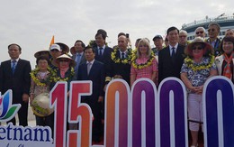 15 triệu lượt khách quốc tế đến Việt Nam