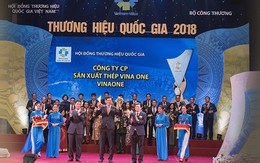 Thép Vina One: Tự hào đón nhận Thương hiệu quốc gia Việt Nam 2018