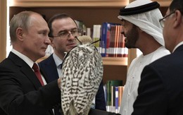 Ông Putin tặng Thái tử UAE loài chim quý của Nga, nhận được cả một "tòa lâu đài" dát vàng