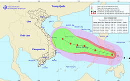 Bão PHANFONE giật cấp 13 sắp vào biển Đông
