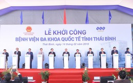 Thủ tướng nhấn nút khởi công bệnh viện đa khoa quốc tế do tập đoàn FLC làm chủ đầu tư tại Thái Bình