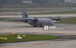 "Lực sĩ" C-130 Hercules chuyển hành trang của tổng thống Trump tới Hà Nội