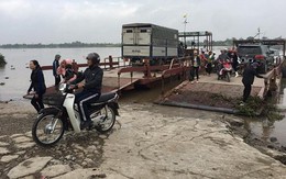 Phà nối Ninh Bình - Nam Định đột ngột bị dừng khó hiểu dịp Tết