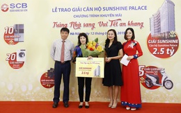 SCB trao giải cho khách hàng trúng thưởng căn hộ cao cấp Sunshine Palace