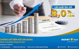 BAOVIET Bank phát hành chứng chỉ tiền gửi ghi danh dành cho khách hàng tổ chức