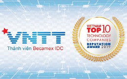 VNTT tiếp tục được vinh danh Top 10 Doanh nghiệp Công nghệ uy tín năm 2019