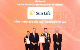 Vietnam Report: Sun Life thuộc top 10 công ty bảo hiểm nhân thọ uy tín nhất Việt Nam năm 2019