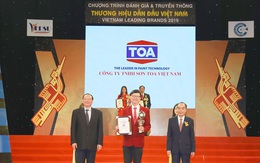 Bộ đôi sơn nước Toa Nano Shield và Toa Nano Clean tự hào nhận danh hiệu top 10 “thương hiệu dẫn đầu Việt Nam 2019”