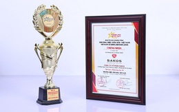 Liên hiệp Khoa học Phát triển Doanh nghiệp Việt Nam vinh danh Sakos - Top 10 Thương hiệu dẫn đầu 2019