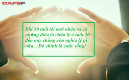 Khi 30 tuổi tôi nhận ra có những điều là chân lý ở tuổi 20 nhưng đến nay chẳng còn ý nghĩa gì: Tình người nhạt nhoà cũng là bình thường thôi!