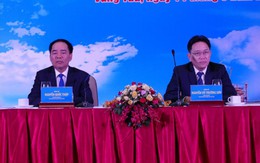 Sáng nay, Tổng giám đốc Nguyễn Vũ Trường Sơn vẫn ngồi ghế chủ trì hội nghị của PVN