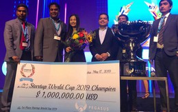 Doanh nghiệp khởi nghiệp "thuần Việt" đầu tiên vô địch Startup World Cup 2019, nhận giải thưởng 1 triệu USD
