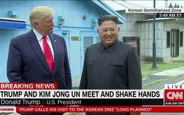 NÓNG: Ông Trump đi 20 bước lên lãnh thổ Triều Tiên, tạo nên LỊCH SỬ mới cho quan hệ Mỹ - Triều