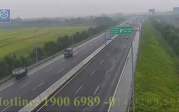 Xử phạt nữ tài xế xe tải đi ngược chiều trên cao tốc Hà Nội - Hải Phòng