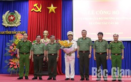 Bộ Công an bổ nhiệm tân Phó Giám đốc Công an tỉnh Bắc Giang