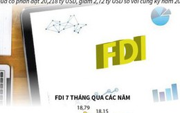 Vốn FDI vào Việt Nam đạt hơn 20 tỷ USD trong 7 tháng năm 2019