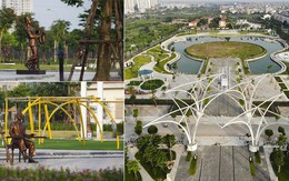 Ngắm hồ công viên hình chiếc đàn rộng 6 hecta sắp hoạt động ở Hà Nội