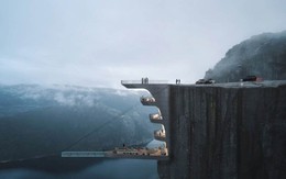 Sốc: Na Uy “nhá hàng” khách sạn nằm cheo leo trên vách đá cao hơn 600m, cư dân mạng tự hỏi “ai mà dám ở”?